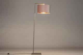 Stojací designová lampa Pallas Pink Steel (LMD)