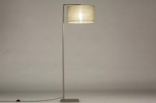 Stojací designová lampa Pallas Silver and Taupe (LMD)