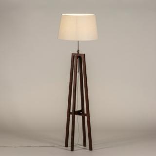 Stojací designová lampa Paola Bianco and Dark Brown (LMD)