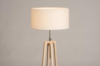 Stojací designová lampa Paola Bianco Maison and Natur Wood (LMD)