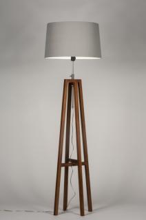 Stojací designová lampa Paola Grey and Brown  (LMD)