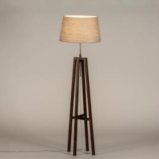 Stojací designová lampa Paola Soffito Taupe and Dark Brown (LMD)