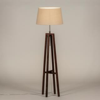 Stojací designová lampa Paola Taupe and Dark Brown (LMD)