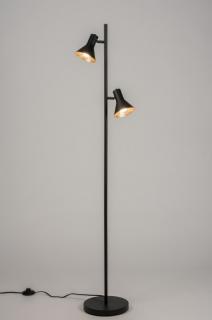 Stojací designová lampa Retro 60 Black and Gold (LMD)