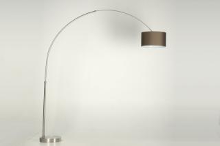 Stojací designová oblouková lampa Adamo Marrone (LMD)