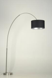 Stojací designová oblouková lampa Adamo Nero (LMD)