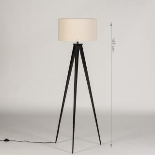 Stojací lampa Kohlmann Limited Taupe and Black (LMD)