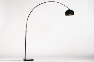 Stojací oblouková lampa Cannes Nero (LMD)