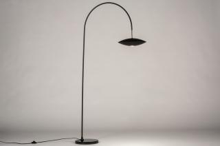 Stojací oblouková lampa Verner Dark Nero (LMD)