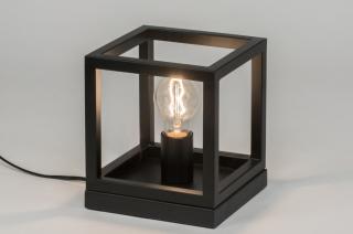 Stolní industriální černá lampa Boston Black (LMD)