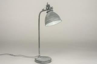 Stolní industriální šedá lampa Vintage Beton (LMD)