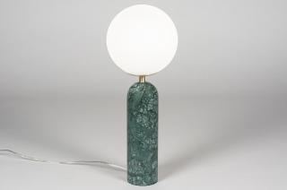 Stolní lampa Decastello Marmor Green (LMD)