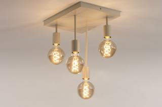 Stropní béžové svítidlo Flexform Quadro Bulb Accapulco Sand (LMD)