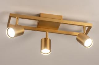 Stropní bodové svítidlo Halle 3 Gold (LMD)