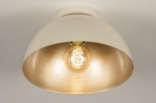 Stropní designové svítidlo Magna 30 Taupe and Gold  (LMD)