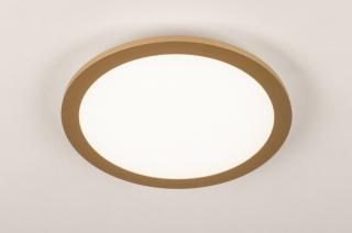 Stropní LED svítidlo s dálkovým ovládáním Basic Round Gold 30 (LMD)
