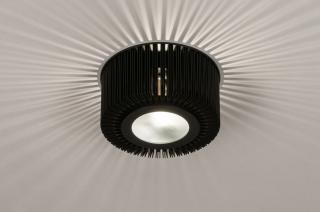 Stropní nebo nástěnné designové svítidlo Sunshine Black (LMD)