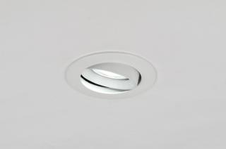 Zápustné LED svítidlo z bíle lakovaného kovu (LMD)