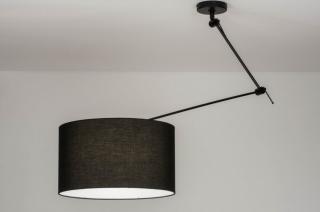 Závěsné designové černé svítidlo nad stůl Snap Light Black and Black (LMD)