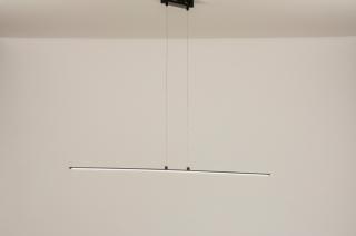 Závěsné designové LED svítidlo na lanku Revollte Line Black (LMD)