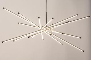 Závěsné designové LED svítidlo nad stůl Beavey Black (LMD)