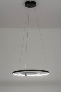 Závěsné designové LED svítidlo nad stůl Troi Black Plus (LMD)