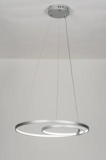 Závěsné designové LED svítidlo nad stůl Troi Silver Plus (LMD)