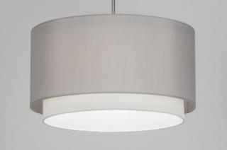 Závěsné designové šedé svítidlo do ložnice Rigoletto Yersey (LMD)