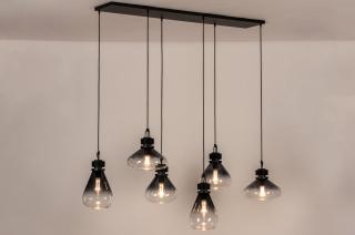 Závěsné designové svítidlo Acapulco Bulb Nero 6 (LMD)