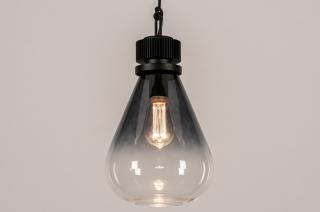 Závěsné designové svítidlo Acapulco Bulb Nero (LMD)