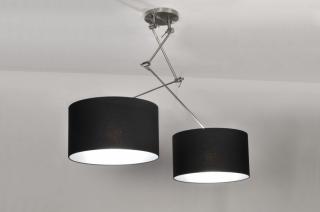 Závěsné designové svítidlo nad stůl Snap Duo Black (LMD)