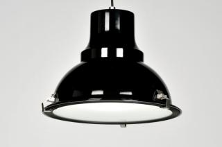 Závěsné industriální retro černé svítidlo do kuchyně Fred Black Industrie  (LMD)