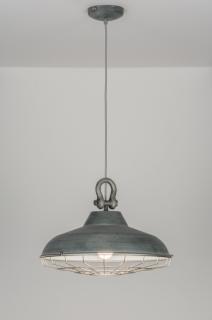 Závěsné industriální šedé svítidlo Vintage Beton Grey Robusto  (LMD)