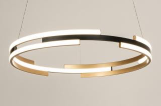 Závěsné kruhové LED svítidlo nad jídelní stůl Delta Trio Ring Gold 60 (LMD)