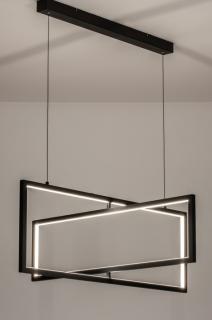 Závěsné LED svítidlo Dual Frame Line Black (LMD)