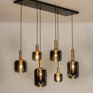 Závěsné luxusní skleněné svítidlo nad jídelní stůl Luce de Gold Paris Glass 6 (LMD)