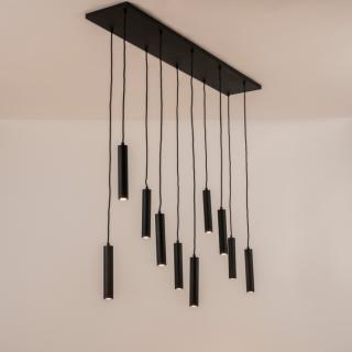 Závěsné minimalistické svítidlo nad jídelní stůl Gianta Nero 10 (LMD)
