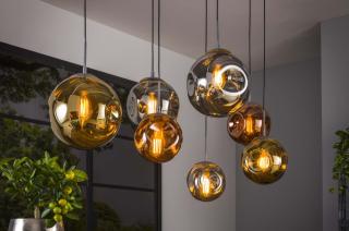 Závěsné skleněné svítidlo nad jídelní stůl Pasteri Glass 7 (LMD)