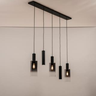 Závěsné svítidlo nad jídelní stůl Luce di Tosca 5 Black (LMD)