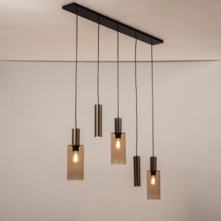 Závěsné svítidlo nad jídelní stůl Luce di Tosca 5 Bronse (LMD)
