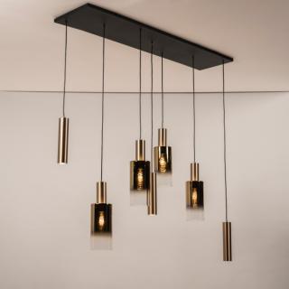 Závěsné svítidlo nad jídelní stůl Luce di Tosca 7 Gold (LMD)