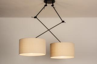 Závěsné svítidlo nad jídelní stůl Snap Light Crema Duo and Black (LMD)