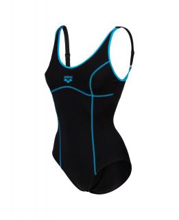 Arena W Tania Clip Back plavky dámské vcelku Velikost: 48/XL-2XL