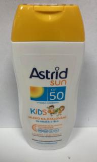 Astrid Sun Kids mléko na opalování FA50