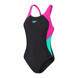 Speedo Colbl SPL MBK plavky dámské vcelku Velikost: 40