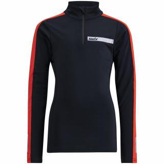 Dětské funkční tričko Swix Roadline NTS Half Zip Baselayer Top Jr 10076-23-10070 Velikost: 116