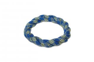 Kruh velký - modrá s žlutým pruhem - 066