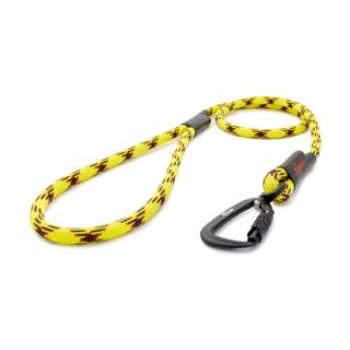 Lanové vodítko KLASIK TWIST velký pes | Krajta žlutá - 114 Délka: 145 cm