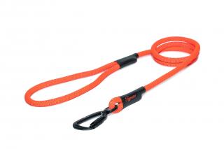 Lanové vodítko KLASIK TWIST velký pes | Oranžové neon - 074 Délka: 115 cm