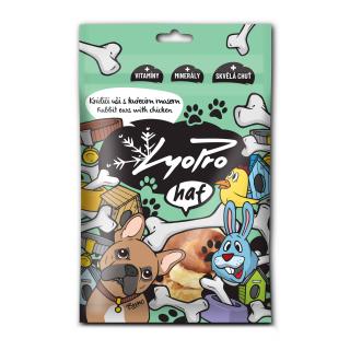Lyopro - Králičí uši s kuřecím masem 70 g